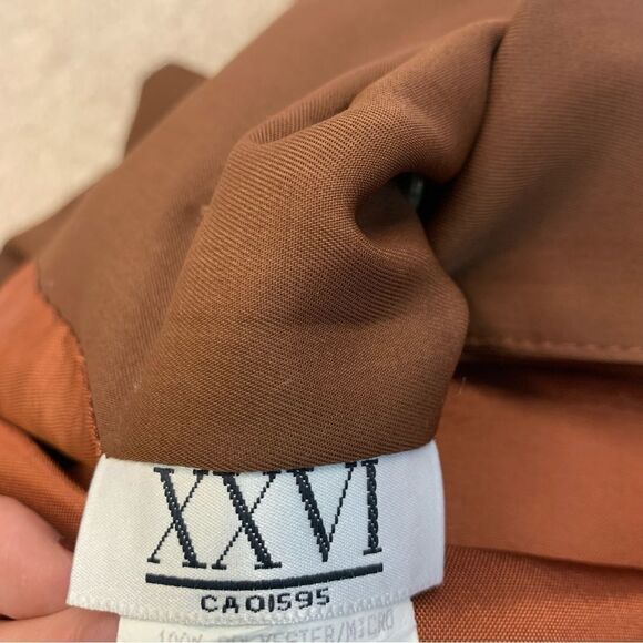 Vintage XXVI rust brown draped shawl collar blazer jacket - Picture 6 of 11